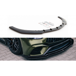 Накладка сплиттер на передний бампер Вариант2 на Mercedes AMG GT 63S 4D Coupe